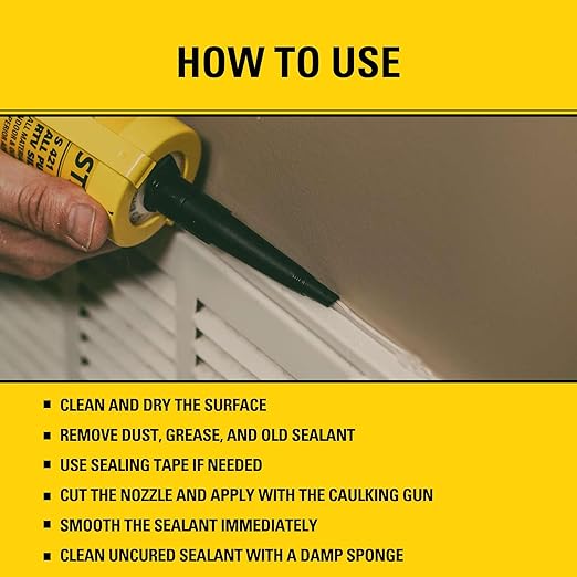 Stanley S421 All-Purpose RTV Silicone Sealant (12 x 10.1 fl.oz.) – 100% Waterproof Gray Caulk | Industrial-Grade Silicone for Kitchen, Bathroom, Shower, Window, Door, Indoor & Outdoor Use | 12 Pack