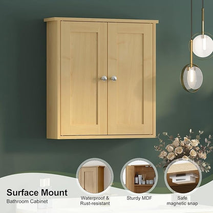Bathroom Wall Cabinet,Medicine Cabinets for Bathroom Cabinet Wall Mounted,Medicine Cabinet Over Toilet Storage Cabinet,Surface Mount Medicine Cabinet for Laundry Room,Kitchen,22x23