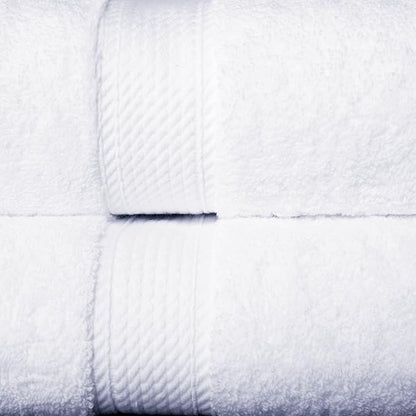 Buckingham Egyptian Cotton Solid 2-Piece Towel Set, Bath Towels, White