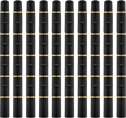 2 Oz Empty Foam Pump Bottle (50 PCS) Travel Foaming Soap Dispenser for Hand Soap, Lash Shampoo Cleanser (Black&Gold Pump&Black Cap)