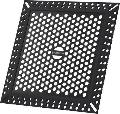 Not Moving Shower Drain Hair Catcher,Effective Hair Catcher Shower Drain,Square Flat Shower Drain Cover Protector Filter,Efficient Drainage,Hair Trap Stopper