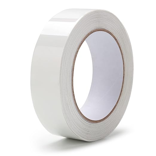 LLPT Caulk Tape Solid White 1.2 Inch x 33 Feet Extra Waterproof Heavy Duty Adhesive Caulking Strips for Sink Shower Bathtub Toilet Lavabo Kitchen (WS123)