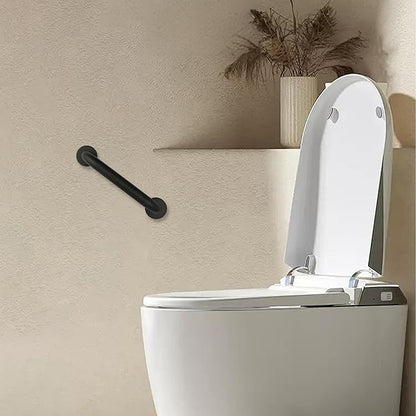Shower Grab Bar, 2 Pack 16 Inch Black Bathroom Grab Bar, 1.25" Diameter 304 Stainless Steel Grab Bars for Bathtubs and Showers, Handicap Shower Grab Bar for Seniors Elderly