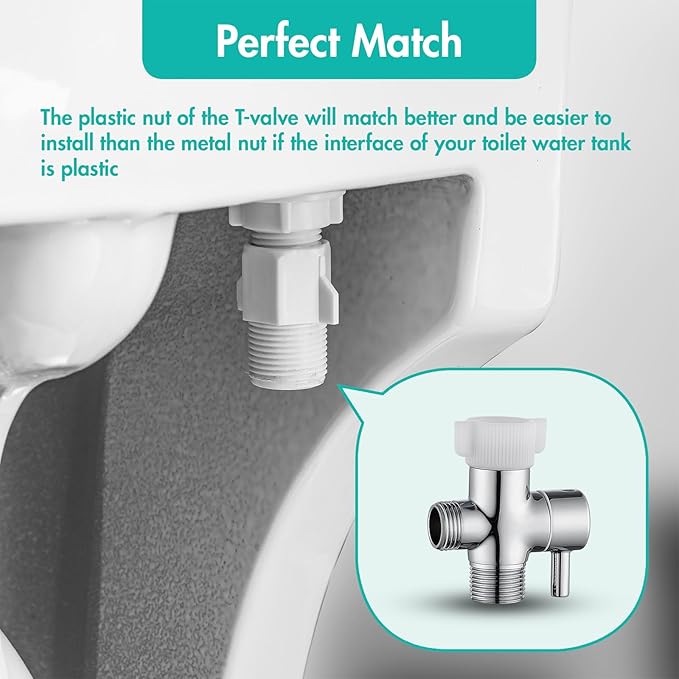 BARROCK Chrome Handheld Bidet Sprayer for Toilet,Stainless Steel Baby Cloth Diaper Jet Spray Kit,Bathroom Toilet Bidet Attachment Set with Adjustable Water Pressure for Bathing Pets and Feminine Wash