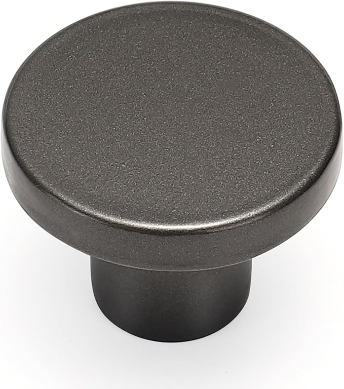 Ravinte 30 Pack Cabinet Knobs Pearl Grey Kitchen Cabinet Knobs Round Dresser Drawer Pulls Closet Door Pulls 1-1/5 Inch