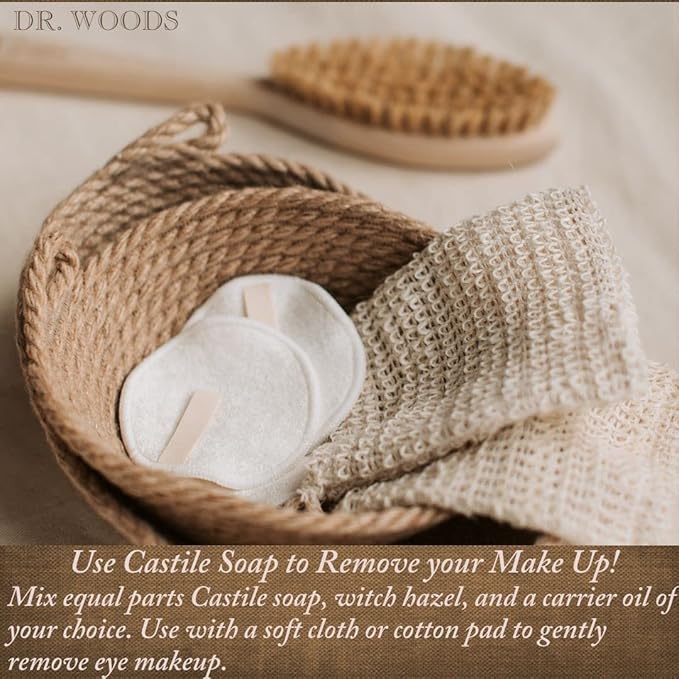 Dr. Woods Pure Almond Oil Liquid Castile Soap - Natural Cleansing for Face, Hands, and Body, for Men and Women - 32 Fl Oz, Pack of 3