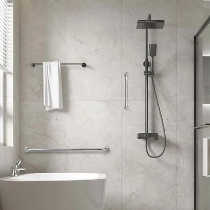 Shower Grab Bar, 2 Pack 39.4 Inch Bathroom Grab Bar, 1.25" Diameter 304 Stainless Steel Anti-Slip Grab Bars for Bathtubs and Showers, Handicap Shower Grab Bar for Seniors Elderly