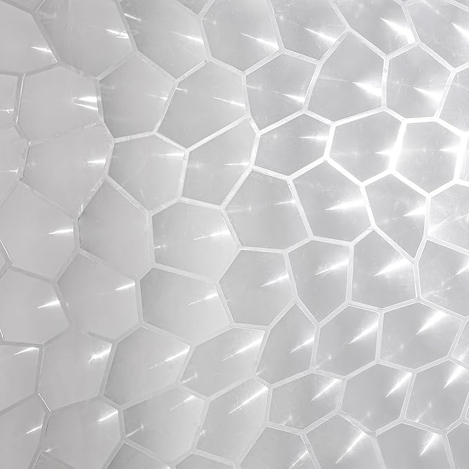NTBAY EVA Clear Shower Curtain with Water Cube, Water-Repellent Liner with 3 Magnets for Bathroom, 72x78 Inches