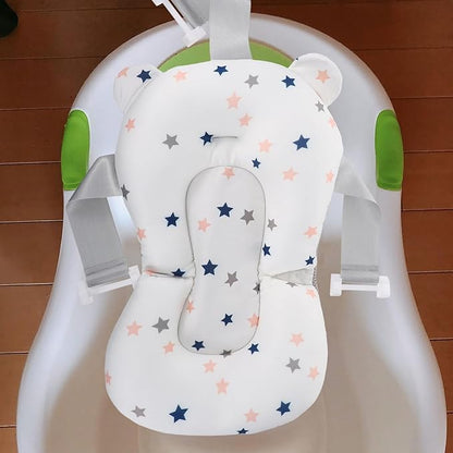Mesh Bath Support Seat Floating Shower Pad Newborn Non-Slip Cradle Cushion for Bathtubs Safe Comfortable Bathing Aid