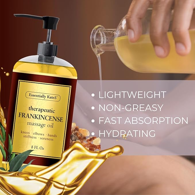 Essentially KateS Frankincense Massage Oil 8 Fl Oz