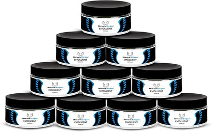 HawkGrips 8oz Massage Emollient, Vanilla, Emollient for IASTM and Massage, Soft Tissue Mobilization & Lubrication for Massage Therapy, Shea Butter, Oil Based, Vegan, Cream Alternative, Pack of 10