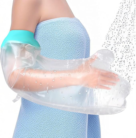 Cast Covers for Shower Arm Adult, Arm Cast Covers for Shower Adult, Waterproof Cast Cover/Bag, Cast Protector for Shower Arm Post Surgery, Shower Sleeve for Arm Cast Showering/Swimming