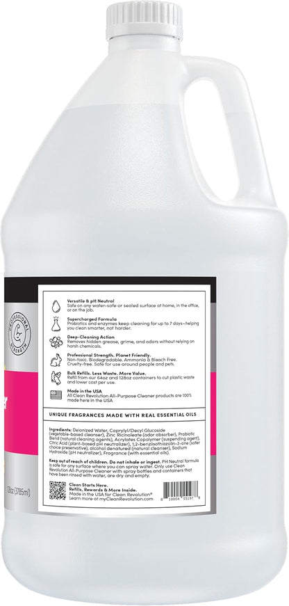 Clean Revolution SuperCharged All Purpose Cleaner, Non-Toxic, Eco-Friendly & Plant-Based, Ready to Use, Dreamy Citrus, 128 Fl Oz