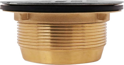 Westbrass SP6036WB-26 60" x 36" 3-Wall Shower Pan with Solid Brass Center Drain and 4-1/4" Cross Grid Brass Drain Cover, Polished Chrome