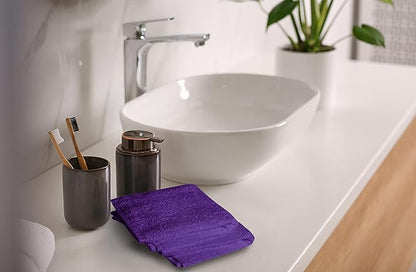 Softolle 100% Cotton Ring Spun Wash Cloths – Bulk Pack of Washcloths – 12x12 Inches – Wash Cloth for Face, Highly Absorbent, Soft and Face Towels (Assorted, 60 Pack)