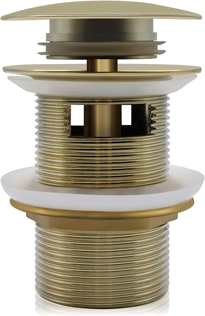 FerdY Pop-up Drain for Freestanding Bathtub, Gold Finish, cUPC Certification, Freestanding Bathtub Drain Stopper