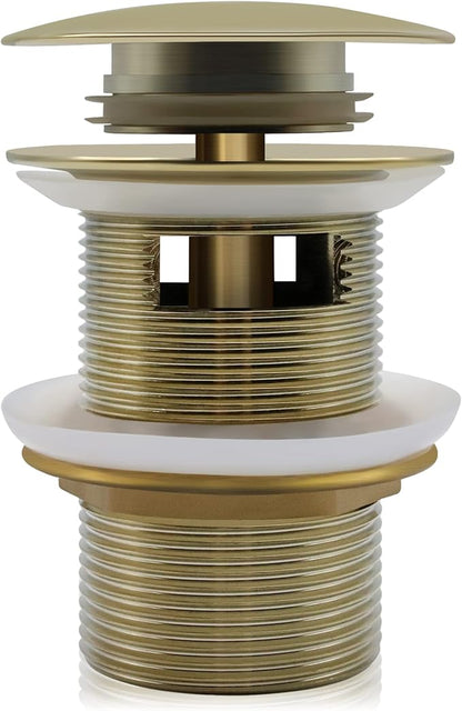 FerdY Pop-up Drain for Freestanding Bathtub, Gold Finish, cUPC Certification, Freestanding Bathtub Drain Stopper