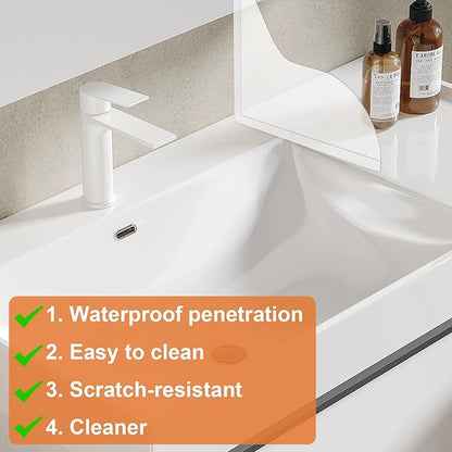 2 Pack Shower Corner Water Guard, Shower Splash Guard Acrylic Self-Adhesive for Bathtub Tub Edges, 8.26×7.28 In Waterproof Curtain Barrier, Bathroom Accessories Water Blocker for Corner Control