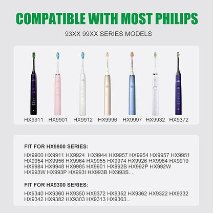 Replacement Toothbrush Charger for Philips Sonic HX9901 HX9903 HX9924 HX9954 HX9957 HX9984 HX992W Compatible with Electric Toothbrush HX9300 HX9900 Series Waterproof Inductive Charging Base