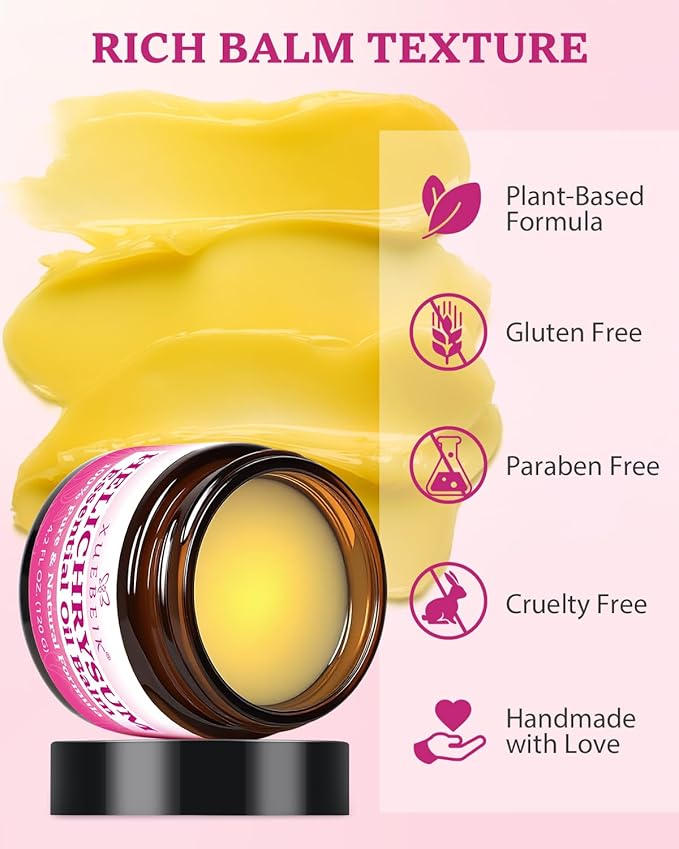 Helichrysum Multipurpose Balm - Natural Soothing Hydrating Salve with Helichrysum Oil for Thin, Fragile, B-ruised & Aging Skin | Moisturizes & Revitalizes Body & Face - 120G/4OZ
