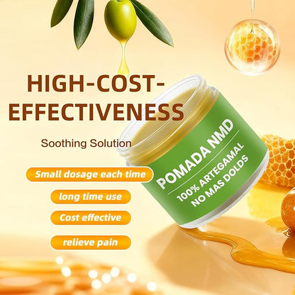 2PCS Pomada NMD,Natural Herbal Artesanal Cream, with Arnica,Olive Oil, Soursop Leaf, Beeswax, Comfort for Muscle, Foot