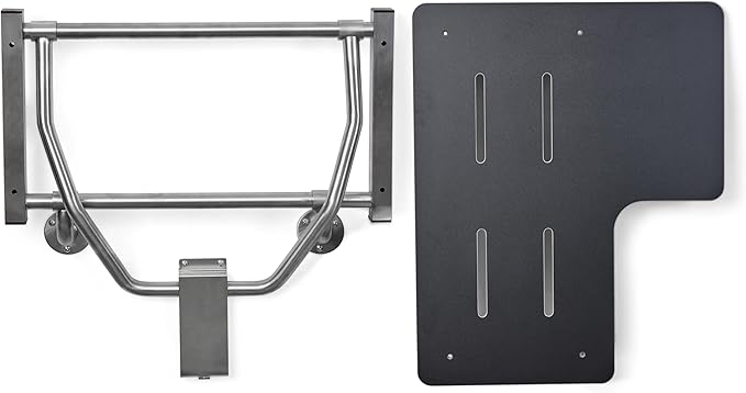 Seachrome 32" x 22.5” Black Reversible Folding Transfer Tub/Shower Seat, ADA Compliant