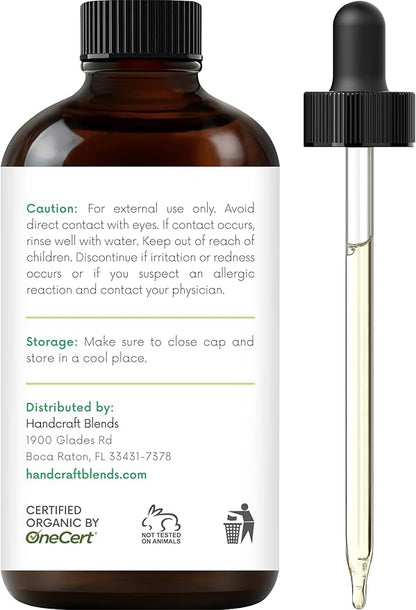 Handcraft Blends Organic Peppermint Essential Oil – 1 Fl Oz – 100% Pure and Natural – Premium Grade Essential Oil for Diffuser and Aromatherapy