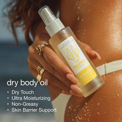 HUME SUPERNATURAL Dry Body Oil Spray - Ultra Hydrating Oil for Dry Skin, Light and Nourishing Body Oils for Women and Men, Long-Lasting Moisture (Coconut Coast, 1-Pack)