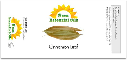 Sun Essential Oils Cinnamon Leaf Essential Oil 16oz for Diffuser, Aromatherapy, and Calming