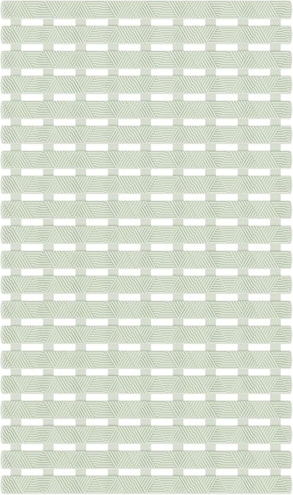 Bathtub Mat Non Slip - for Inside Bath Tub & Shower, Thick & Soft Textured Surface, Fast Drain, No Pooling Water for Better Hygiene, Bathroom Accessories, 27x16 Inch, Sage Green, Matace