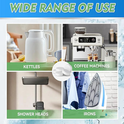 Kettle Descaler Tablet, 36 Pack Kettle Cleaner Removes Hard Water Buildup, Efficient Water Bottle Cleaning Tablets, Limescale Remover Tablet For Kettles, Coffee Machines, Shower Heads