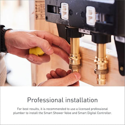 Moen Terra Beige Smart Shower 4-Outlet Digital Shower System Controller for Thermostatic Shower Valve, TS3304TB