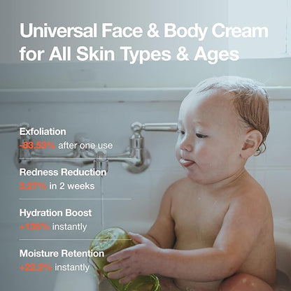 Tear-Free Korean Baby Skincare Set – 2-in-1 Organic Shampoo & Wash + Cream & Lotion, Safe & Soothing Hydration, Gentle, EWG Verified, Non-Toxic