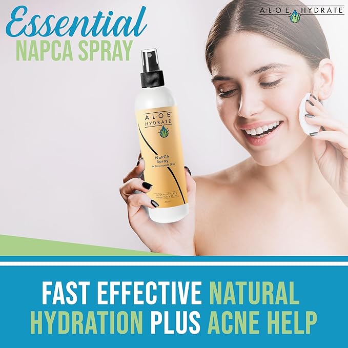 NaPCA Moisturizer Face Mist & Body Spray. Deep Hydrating Spray – Refresh & Sooth Your Skin with Natural & Bioidentical Actives. All Skin types, Dry, Acne, Oily, & Tattoo Care.