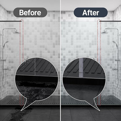AmazerBath 5 PCS Shower Door Side Seal Strip for 1/2 Inch Glass - 15.75 Inches x 5, 5 Sections Segmented Shower Installation Kit, Frameless Glass Door Seal Strip