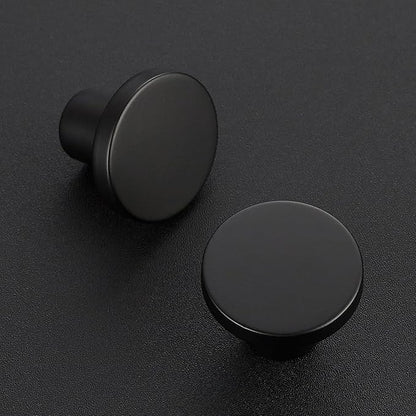 Ravinte 35 Pack Cabinet Knobs Black Kitchen Cabinet Knobs Round Dresser Drawer Pulls Closet Door Pulls 1-1/5 Inch