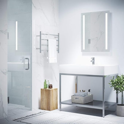 ANZZI 70" x 24" Frameless Shower Door in Polished Chrome,Water Repellent Glass Shower Door with Seal Strip Parts and Handle, 5/16 Glass Hinged Shower Door with Handle (SD-AZ09-01CH)