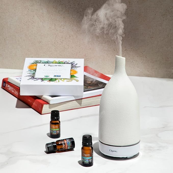Cliganic Organic Peppermint Essential Oil - 100% Pure Natural for Aromatherapy Diffuser | Non-GMO Verified (Packaging May Vary)
