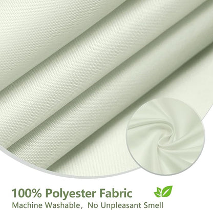 Waterproof Fabric Shower Curtain Liner with 3 Extra-Large Magnets, 72 x 72 inch Washable Cloth Shower Liner Hotel Quality, Pastel Green Lightweight Shower Curtain for Bathroom