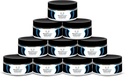 HawkGrips, 8oz Massage Emollient 10ct, Fragrance-Free, Shea Butter, Oil Based, Vegan, Soft Tissue Mobilization and Lubrication for Manual and Assisted Massage Therapy Techniques, Cream Alternative