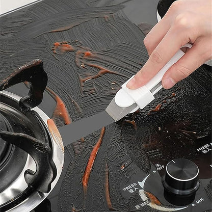 Easy Limescale Eraser Bathroom Glass Rust Remover Kitchen Scale Brush for Pan Household Accessories Dirt Remover Scrub Brush None Rubber Faucet Descaling Household