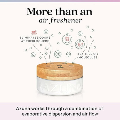 Azuna Air Freshener and Odor Eliminator for Strong Odor Gel Refill Pouch | Plant Powered & Long Lasting | For Pet, Smoke, Home and Bathroom | Last 60-90 Days | Lavender Aromatherapy | 24 oz