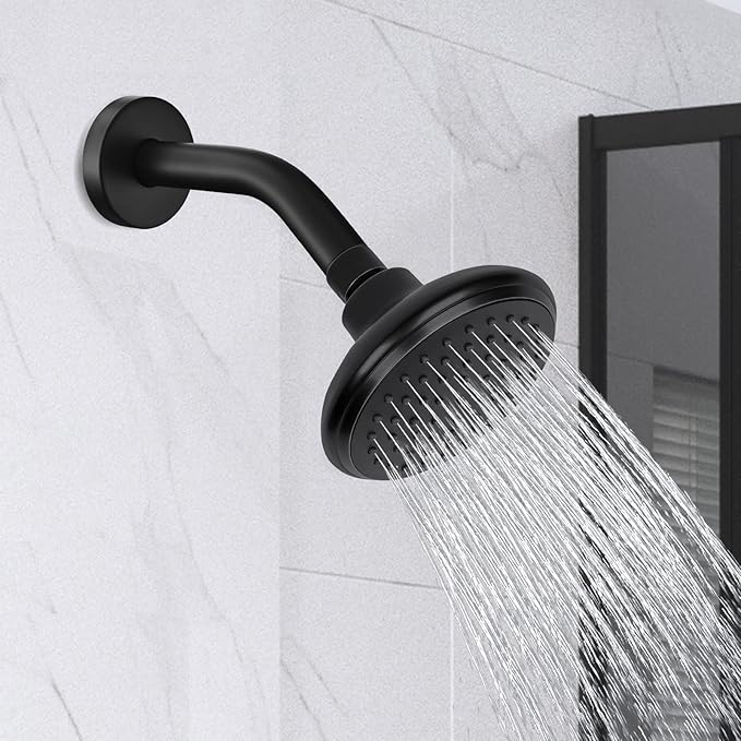 Wall Mounted Extention Shower Arm (Sold with Shower Arm Flange) for U4993-BL 6-inches, Matte Black