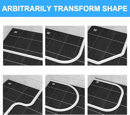 Duzzy 39 Inch Collapsible Shower Threshold Water Dam, Ideal for Wheelchair Accessible, Suitable for Accessibility ADA Handicap Showers
