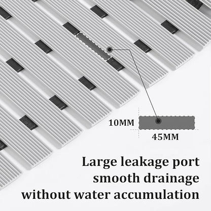 Non Slip Large Shower Mat(35.4"*23.6"),Extra Large Shower Mats for Inside Shower, Non Slip Shower Mat for Elderly,Non Suction Cups Heavy Duty Bathtub Mat,Rubber