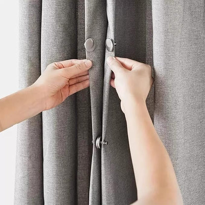 Curtain Magnets, Kaluofan 40Pairs Curtain Magnets Closure with 40Pairs Self-Adhesive Patch, Magnetic Curtain Clips Prevent Light Leaking, Keep Curtain Closed for Home Bedroom Bathroom Office Draperies