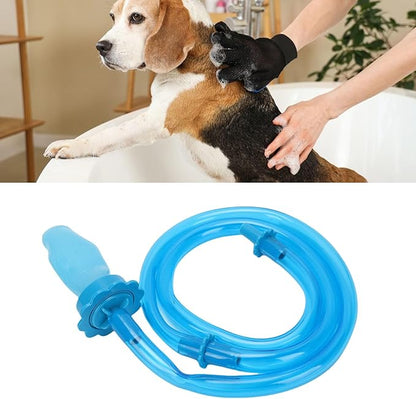 Diydeg Dog Shower Attachment Hose, Slip On Pet Sprayer No Tools Handheld Dog Bathing Grooming Shower Head Portable Sink Hose Faucet Sprayer Shampoo for Pet Baths, Seniors RV