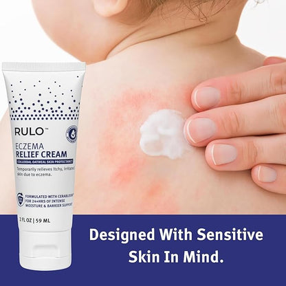 Eczema Relief Cream | Clinical-Strength Itch Relief & Dermatitis Treatment for Adults, Baby and Kids | Advanced Eczema Therapy and Skin Barrier Repair, Colloidal Oatmeal for Itchy Skin | 2 Fl Oz