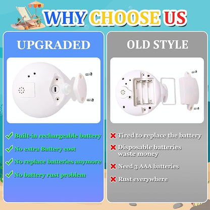 Light Up Toddler Bath Toys - Whale Water Spray Toy Infants Baby Toys 6-12-18 Months Bath Toys for Kids Ages 1-3 2-4 Bathtub Shower Water Pool Toys Bath Fountain Toy 1st Birthday Gifts for Boys Girls