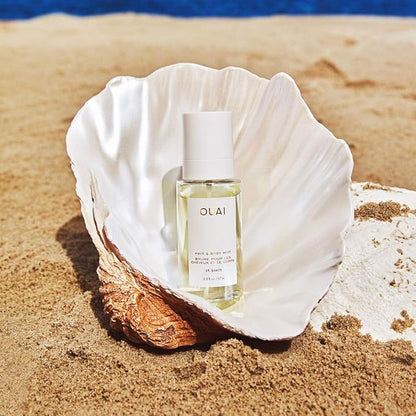 OUAI St. Barts Hair and Body Mist - Tropical-Scented Hair Perfume and Body Spray - Notes of Dragonfruit, Orange Blossom, Tuberose & Musk (3.3 Fl Oz)